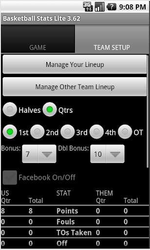 Play APK Basketball Stats Lite  and enjoy Basketball Stats Lite with UptoPlay com.hayava.android.basketballLite