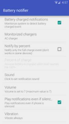 Play Battery notifier - Reborn 