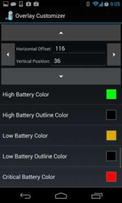 Play Battery Overlay Percent Key 
