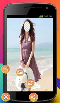 Play Beach Model Photo Montage 