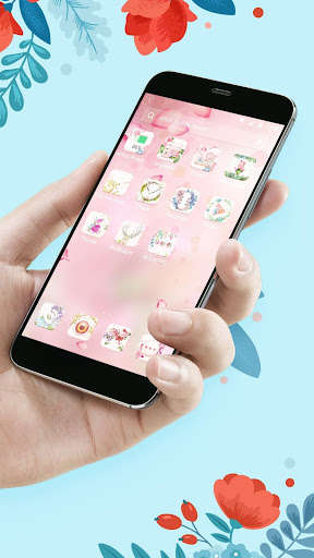 Play Beautiful Pink Girly Flowers theme & wallpapers  and enjoy Beautiful Pink Girly Flowers theme & wallpapers with UptoPlay