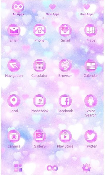 Play APK Beautiful Theme -Infinite Love  and enjoy Beautiful Theme -Infinite Love with UptoPlay jp.co.a_tm.android.plus_sparkling_infinity_heart