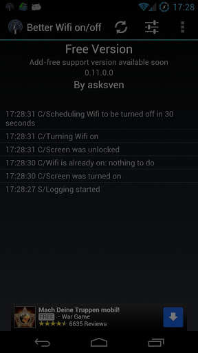 Play APK Better Wifi On/Off  and enjoy Better Wifi On/Off with UptoPlay com.asksven.betterwifionoff