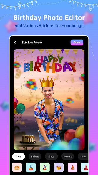 Play APK Birthday Photo Editor  and enjoy Birthday Photo Editor with UptoPlay com.birthdayspecials.birthdayphotoeditor