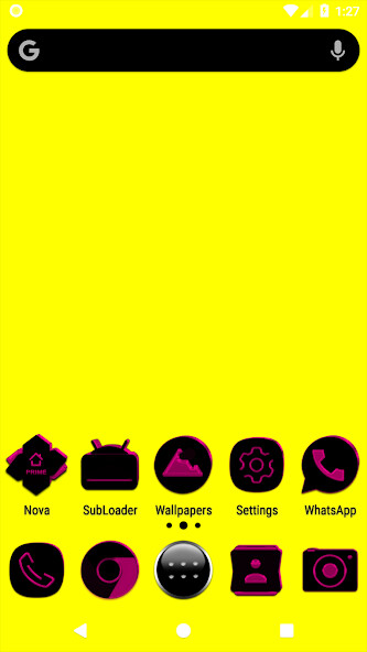 Play Black and Pink Icon Pack 