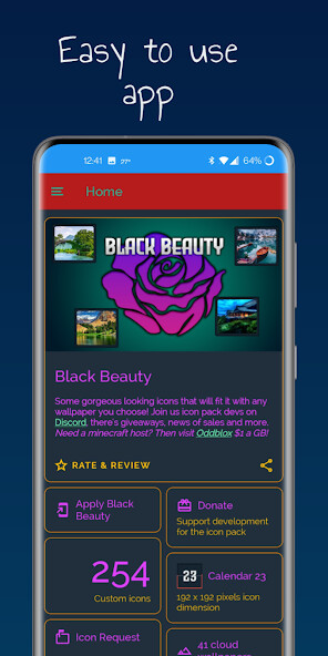 Play Black Beauty Icon Pack 