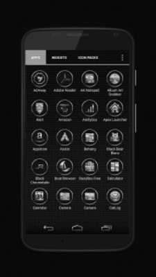 Play Black Chrometalix - Icon Pack 