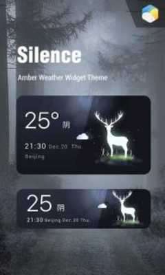 Play Black deer weather clock wid 