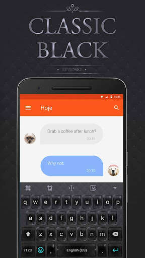 Play APK Black Emoji Keyboard Theme  and enjoy Black Emoji Keyboard Theme with UptoPlay com.simejikeyboard