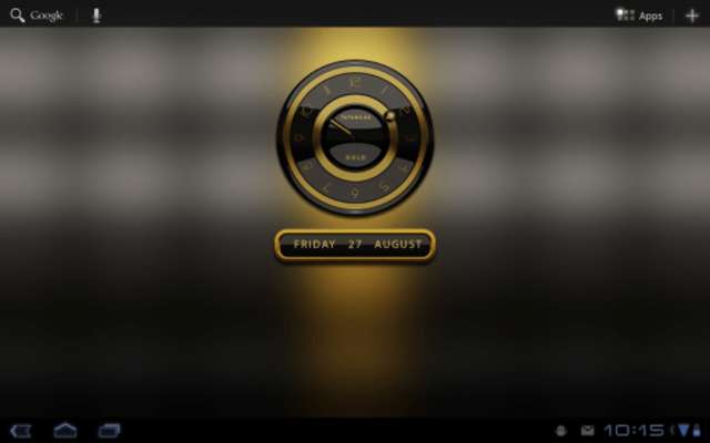 Play Black Gold clock widget Play Black Gold clock widget
