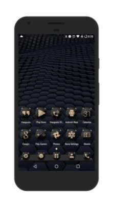 Play Black Gold Icon Pack 