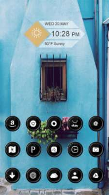 Play Black Lens Icon Pack 