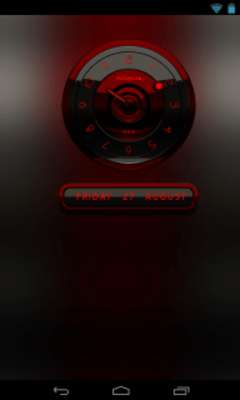 Play Black Red analog clock widget Play Black Red analog clock widget