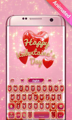 Play APK Bling Hearts GO Keyboard Animated Theme  and enjoy Bling Hearts GO Keyboard Animated Theme with UptoPlay com.jb.emoji.gokeyboard