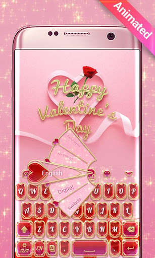 Play APK Bling Hearts GO Keyboard Animated Theme  and enjoy Bling Hearts GO Keyboard Animated Theme with UptoPlay com.jb.emoji.gokeyboard