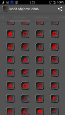 Play Blood Shadow Icons 