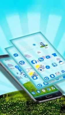 Play Blue Cat 3D Mobile Theme 