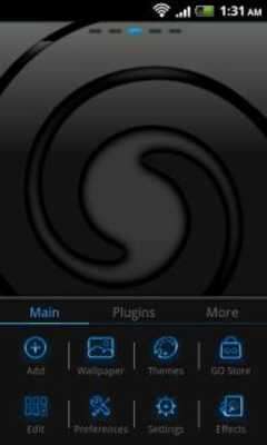 Play Blue Chrome Go Launcher EX 