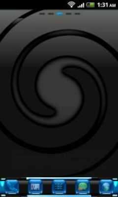 Play Blue Chrome Go Launcher EX 