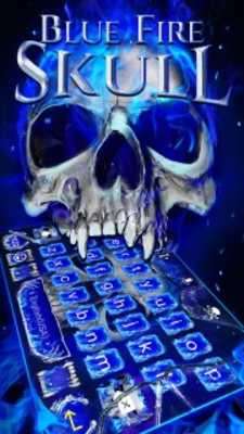 Play Blue Fire Skull Emoji Keyboard Theme for Instagram Play Blue Fire Skull Emoji Keyboard Theme for Instagram