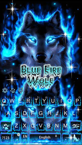 Play APK Blue Fire Wolf Keyboard Theme  and enjoy Blue Fire Wolf Keyboard Theme with UptoPlay 