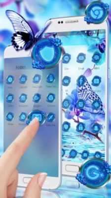 Play Blue Flower Butterfly Theme 