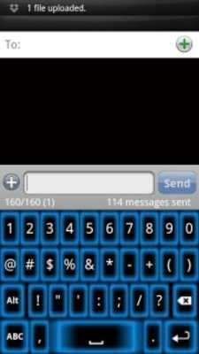 Play Blue Glow Keyboard Skin 