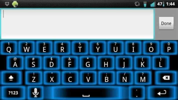 Play Blue Glow Keyboard Skin 