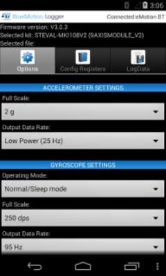 Play BlueMotion Logger Play BlueMotion Logger