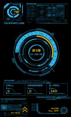 Play Blue Neon Theme 