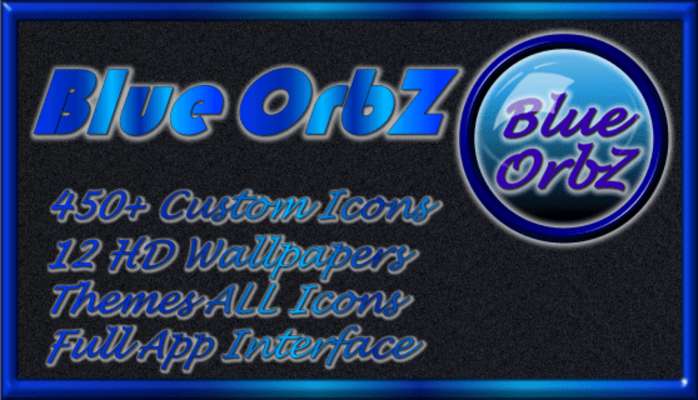 Play Blue Orbz Icon Pack 