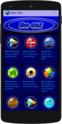 Play Blue Orbz Icon Pack 