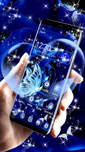 Play APK Blue Rose Raindrops Theme  and enjoy Blue Rose Raindrops Theme with UptoPlay 