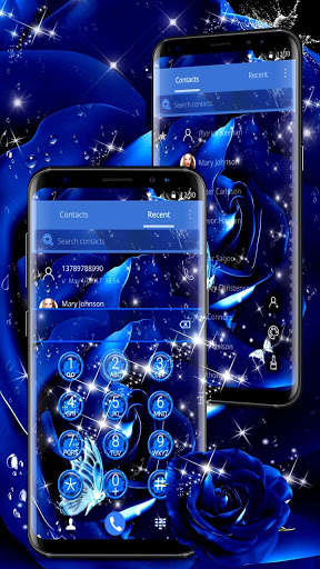 Play APK Blue Rose Raindrops Theme  and enjoy Blue Rose Raindrops Theme with UptoPlay 