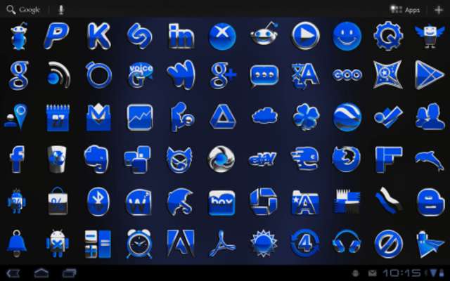 Play Blue S1 Next Launcher theme  Play Blue S1 Next Launcher theme