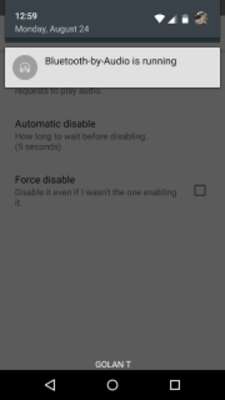 Play Bluetooth by Audio (Battery) 