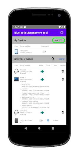 Play Bluetooth management tool 