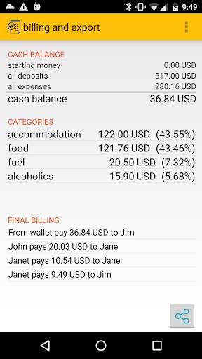 Play APK board cash - travel cost split  and enjoy board cash - travel cost split with UptoPlay de.simpcom.kassenbuch