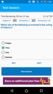 Play Botany MCQs Exam Test 
