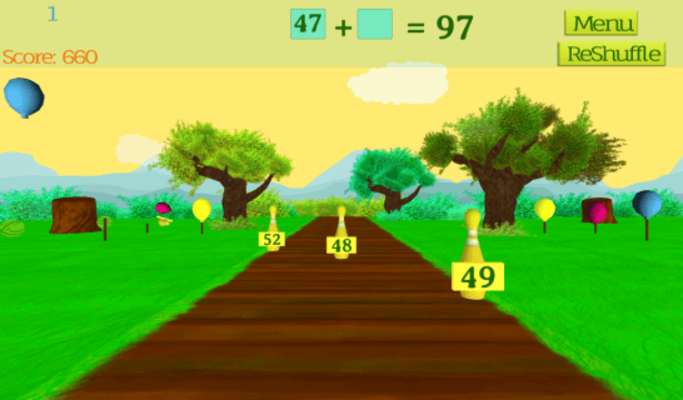 Play Bowling with Numbers 