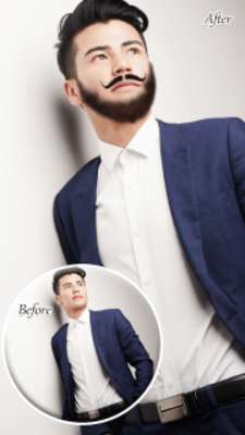 Play Boy Photo Editor : Man Beard Mustache Play Boy Photo Editor : Man Beard Mustache