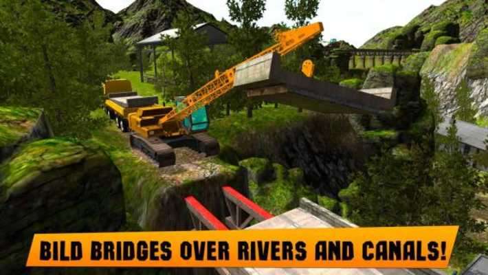 Play Bridge Builder: Crane Driver 