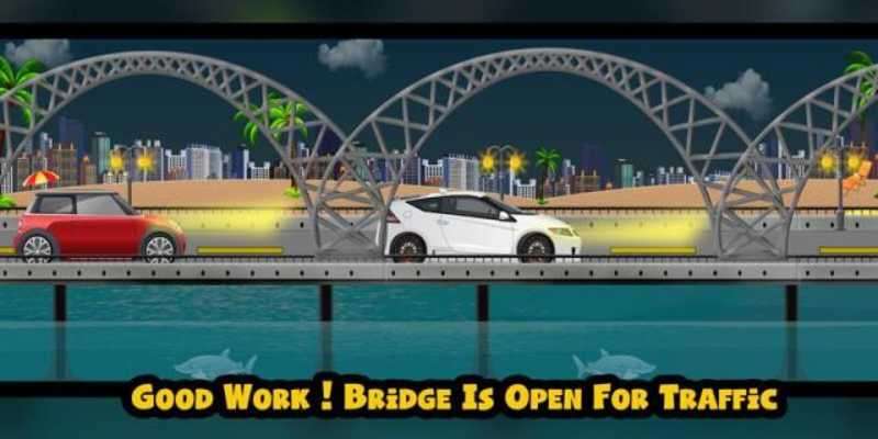 Play Bridge Construction Crew 2D: Bridge Builder Game 