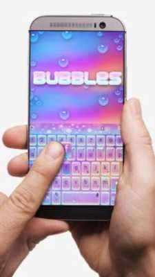 Play Bubbles Keyboard Theme 