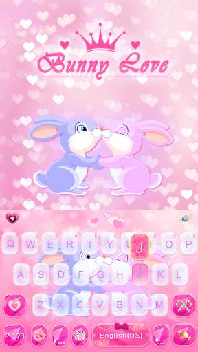 Play APK bunny love Keyboard Theme  and enjoy bunny love Keyboard Theme with UptoPlay com.ikeyboard.theme.bunny_love