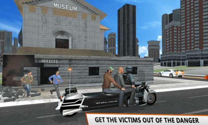 Play Bus Bike Parking Game: Police Bike City Driving 