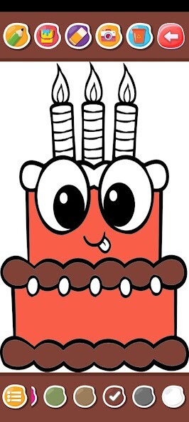 Play cake coloring book 