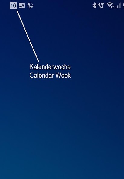 Play APK calendar week in status bar  and enjoy calendar week in status bar with UptoPlay brunnlechner.Kalenderwoche.KW