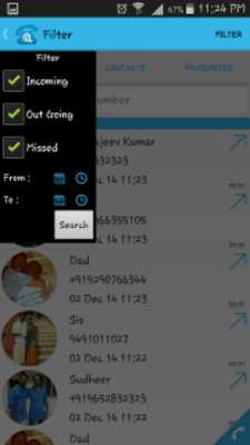 Play Call log Search 