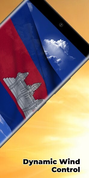 Play APK Cambodia Flag Live Wallpaper  and enjoy Cambodia Flag Live Wallpaper with UptoPlay com.app4joy.cambodia_free